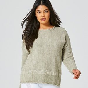 Beige textured sweater